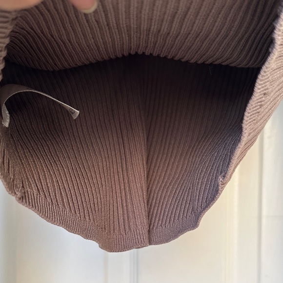 Babaton Ribbed Knit Top in Brown - Picture 12 of 12